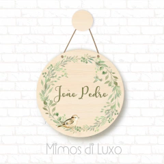 PLACA DECORATIVA COLEÇÃO CLEAN MENINO