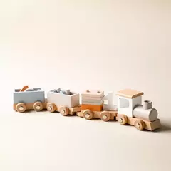 TRENZINHO COM NÚMEROS E PECINHAS - BRINQUE E DECORE - comprar online