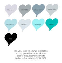 ARCO-ÍRIS EM MADEIRA PINUS 5 PEÇAS (escolha as cores) - Mimos di Luxo