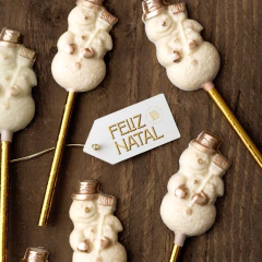 Chocolate Branco no Palito - Boneco de Neve - 12g - comprar online