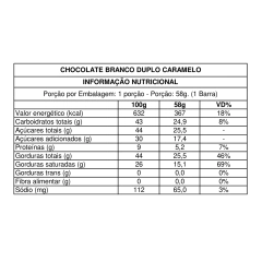 Chocolate Branco Duplo Caramelo - 58g - Baianí Chocolates Bean to Bar