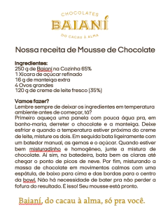 Baianí Na Cozinha 65% - 250g - Baianí Chocolates Bean to Bar