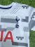 Camiseta del Tottenham Hotspur para niño con el nombre "Cuti Romero" y diseño en tonos grises.