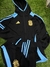 Conjunto deportivo negro para niño de Argentina, con capucha y detalles en azul claro