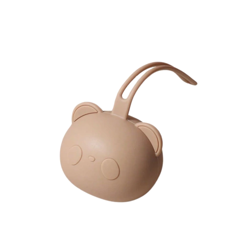 Estuche Portachupete Osito Teddy - Tostado