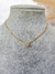 Colar ponto de luz, banhado a ouro 18K.