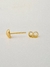 Kit de brincos ponto de luz de gota, banhado a ouro 18K. - Aluaris Joias 