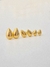 KIt de brincos de gota liso, banhado a ouro 18K. - Aluaris Joias 