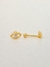 Piercing de olho grego com uma zircônias, banhado a ouro 18K. - comprar online