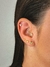 Piercing de olho grego com uma zircônias, banhado a ouro 18K. - Aluaris Joias 