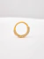 Imagem do Piercing de argolinha cravejada com zircônias frontal, banhado a ouro 18K.