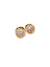 Imagem do Brinco ponto de luz (M) redondo, banhado a ouro 18K.