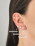 Brinco ponto de luz (M) redondo, banhado a ouro 18K. - comprar online