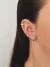 Brinco argolinha lisa grande, banhado a ouro 18K. na internet