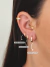 Brinco argolinha lisa grande, banhado a ouro 18K. - comprar online