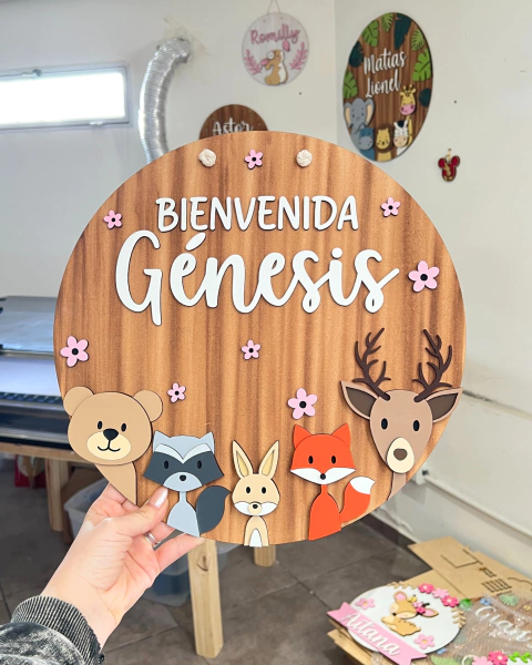 Cartel Animales del bosque - comprar online