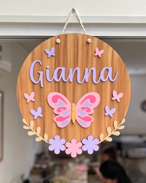 Cartel Mariposas y Flores - comprar online