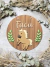 Cartel caballo color marron clarito