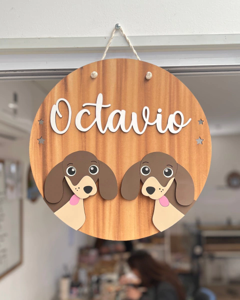 Cartel de perros salchicha - comprar online