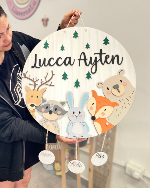 Cartel Bosque Nórdico con colgantes - comprar online