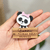 Imán o llavero Panda con Moño