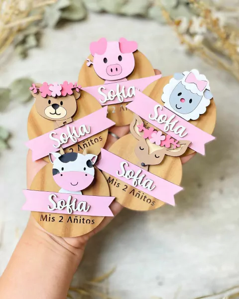 Iman o llavero Granja surtido (vaca, oveja, oso, cerdito, y ciervo) (PRECIO POR UNIDAD) - comprar online