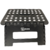 BANQUETA DOBRAVEL PLASTICA 31 X 22CM PRETA ZACS / VONIXX na internet