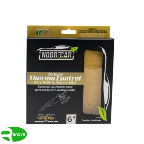 BOINA DE LÃ GOLD CORTE COM ACABABENTO ROTO ORBITAL NOBRECAR 6"