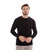Blusa de Tricot Básica em Algodão com Gola Careca