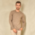 Blusa de Tricot com Decote C Ombro Canelado