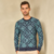 Blusa de Tricot com Decote C Jacquard Interlock Losango