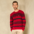 Blusa de Tricot com Decote C Ponto Fang Listras