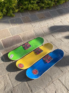 Deck Maple Tuxs Importado Institucional T Red Hard Maple Street Lamina Teñida + Grip Pro - comprar online