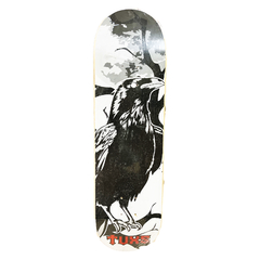 Deck Tabla de Skate Tuxs Guatambu Premium Night Series RAVEN Cuervo + Lija de Goma Importada