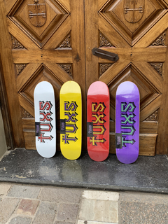 Deck Maple Tuxs + Lija de goma Pro de regalo - Prensado en Argentina con maple canadiense y epoxy en internet