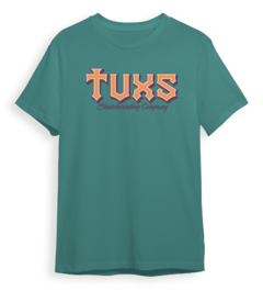 Remera Tuxs Skate Coleccion 2024 - Institucional Trims Verde - Algodon Estampada Serigrafia