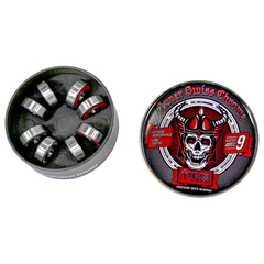 Rulemanes para skate Tuxs Abec-9 Swiss Chrome sellados en lata - Profesionales