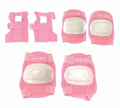 Protecciones Tuxs Pack Starter Niños - Set Coderas, rodilleras y muñequera tipo guante protector de manos - - Tuxs Skateboarding Argentina