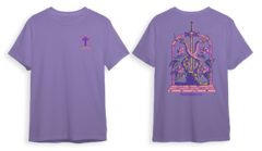 Remera Tuxs Skate Coleccion 2024 - Snake Tree Lavanda - Algodon Estampada Serigrafia