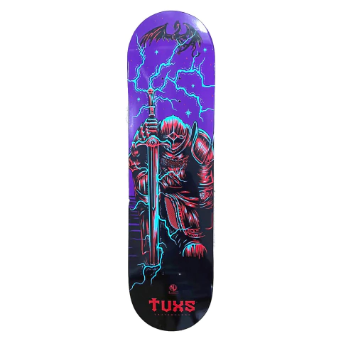 Deck Maple Tuxs Importado Knight (Varbaro Series) Hard Maple Street Lamina Teñida + Grip Pro