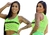 REGATA CROPPED TELA VERDE NEON