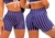 SHORT CORDA LATERAL AZUL LISTRADO