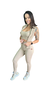 CONJUNTO CANELADO NUDE - LEG BOLSO + TOP - comprar online