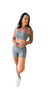 SHORT HOPE LISO CINZA MESCLA - comprar online