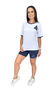 CAMISETA POLIAMIDA BRANCA/AZUL - comprar online