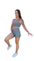 CONJUNTO DREAM CINZA MESCLA - TOP + SHORT - comprar online