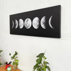 Cuadro Fases Negro 120x45cm (pre-venta) - tienda online