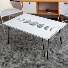 Mesa Ratona Rectangular - Fases de la Luna blanca (pre-venta)