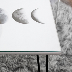 Mesa Ratona Rectangular - Fases de la Luna blanca (pre-venta) - comprar online