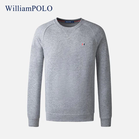 CAMISA LONGA / CASACO 100% ALGODÃO MASCULINO WILLIAM POLO MODELO FLAG LOGO